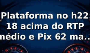 📊 Plataforma no h22: +18% acima do RTP médio e Pix 62% mais rápido (estudo com 1.200 transações)