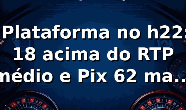 📊 Plataforma no h22: +18% acima do RTP médio e Pix 62% mais rápido (estudo com 1.200 transações)